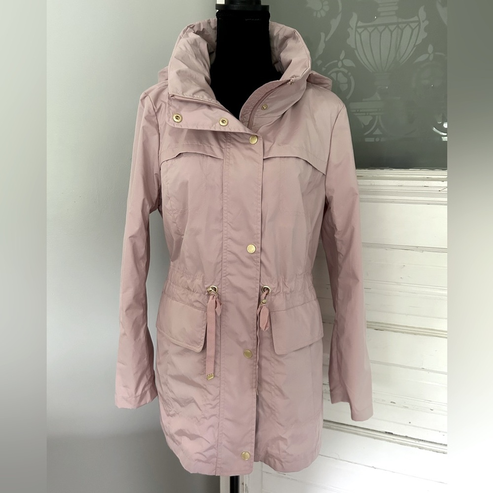 Cole Haan Light Pink Utility Jacket with Hood